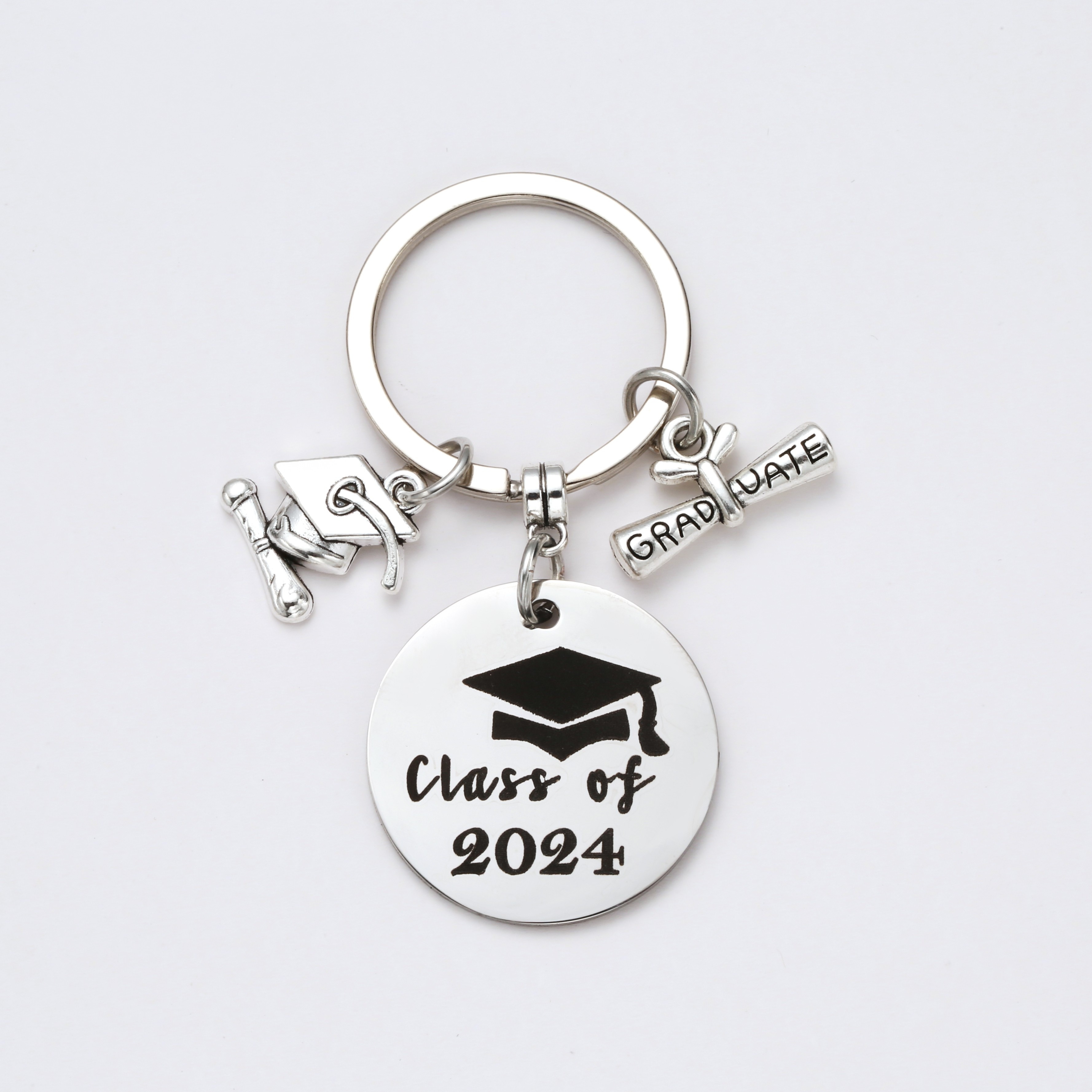 30pcs/pack 2024 Year Charms Alloy Year Pendant Graduation Charms, 2024 Graduation Tassel Charms, Graduation Gift Jewelry Making Craft Supplies, New