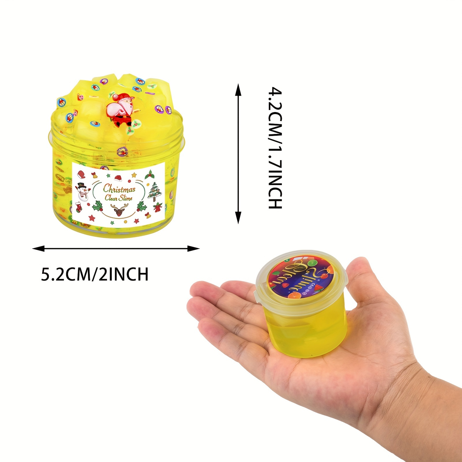  Kit de slime transparente de juguetes para niñas: cubo