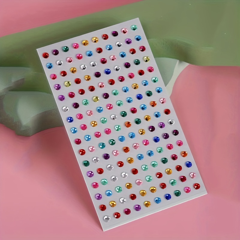 Plastic Crystal Jewel Stickers