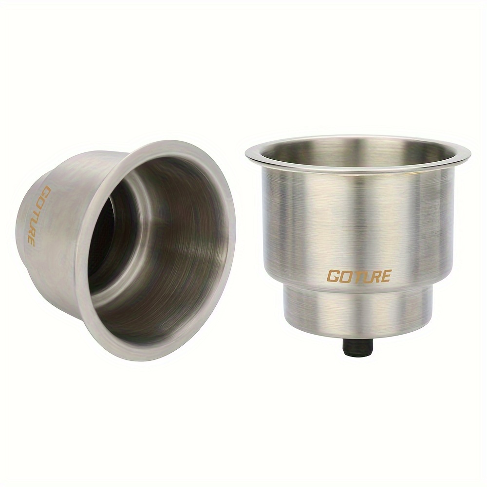  Goture Stainless Steel Cup Drink Holder with Drain Marine Boat  RV Camper Rod : Sports & Outdoors