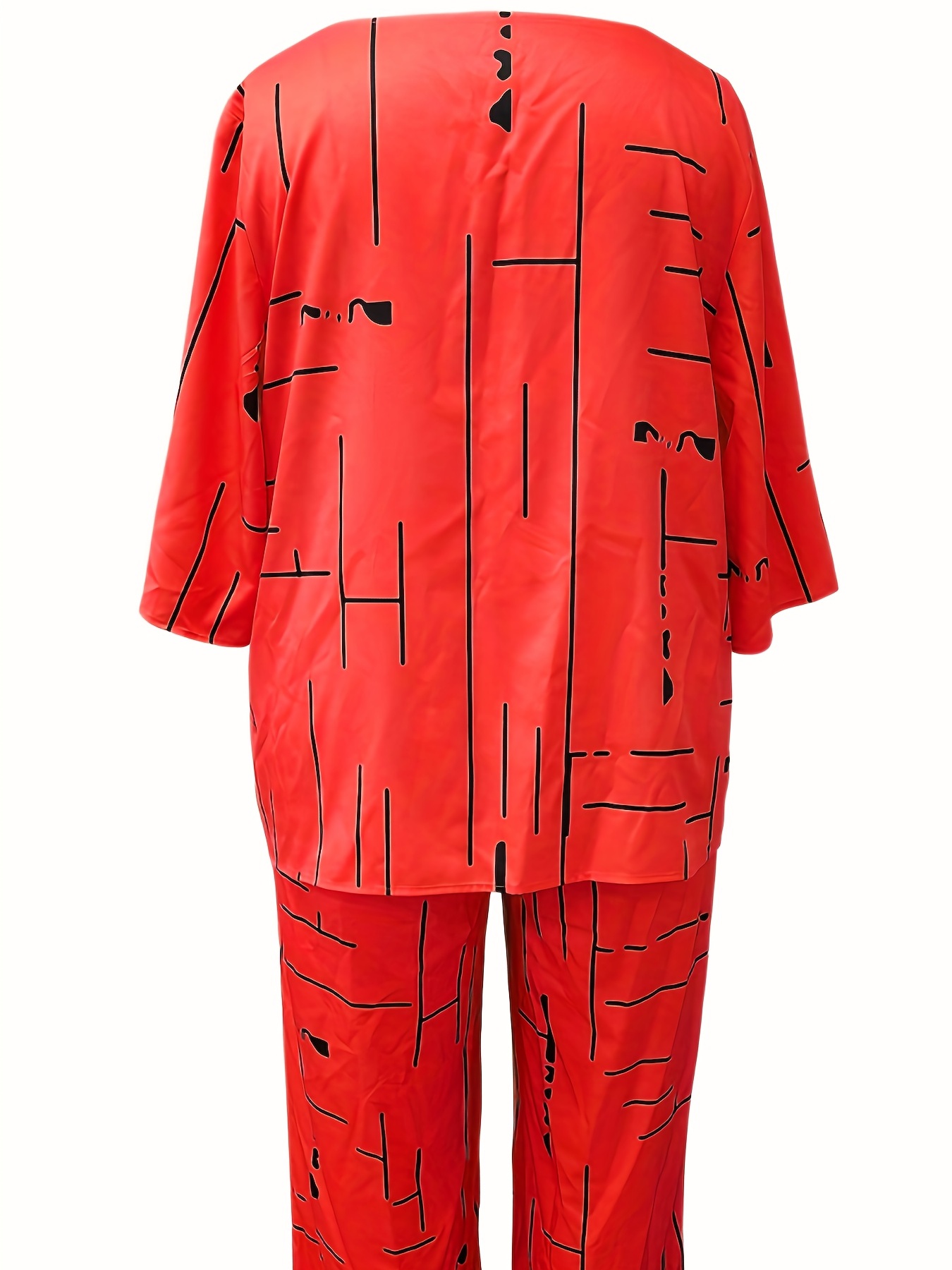 Stripe Print Tee & Pants Set