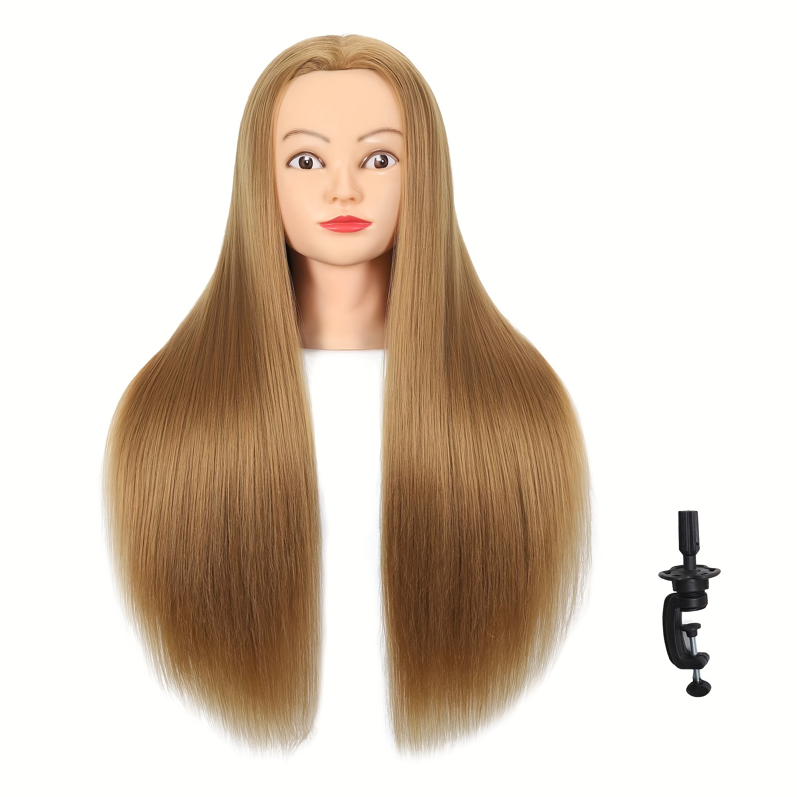 Mannequin Head Model With Super Long Synthetic Fiber - Temu