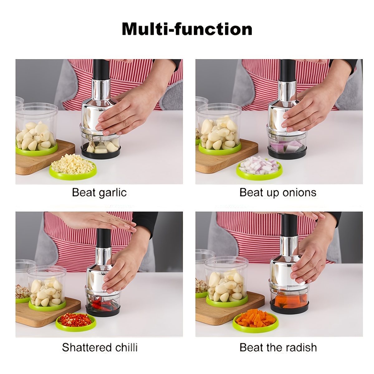  Picadora de ajo, dispositivo multifuncional de cebolla