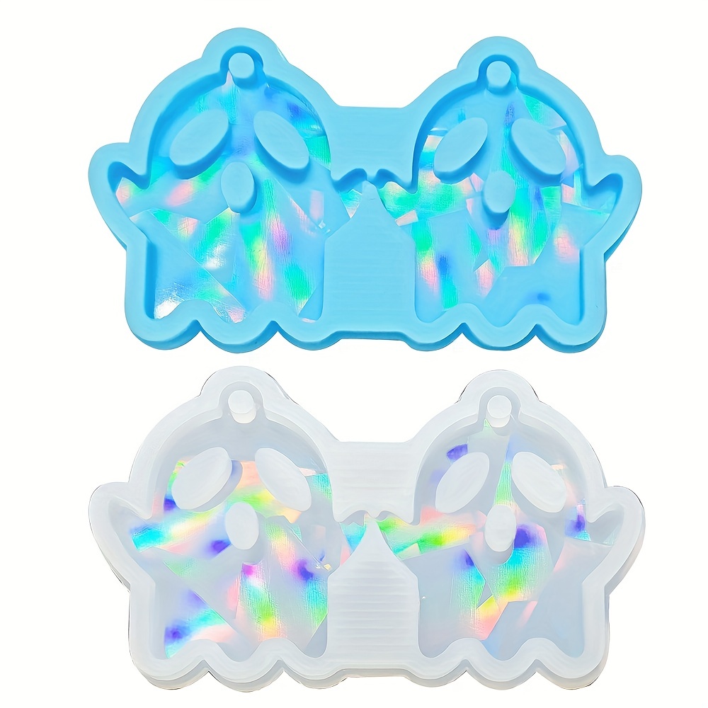 Holographic Resin Mold Jewelry Resin Earring Molds Silicone - Temu