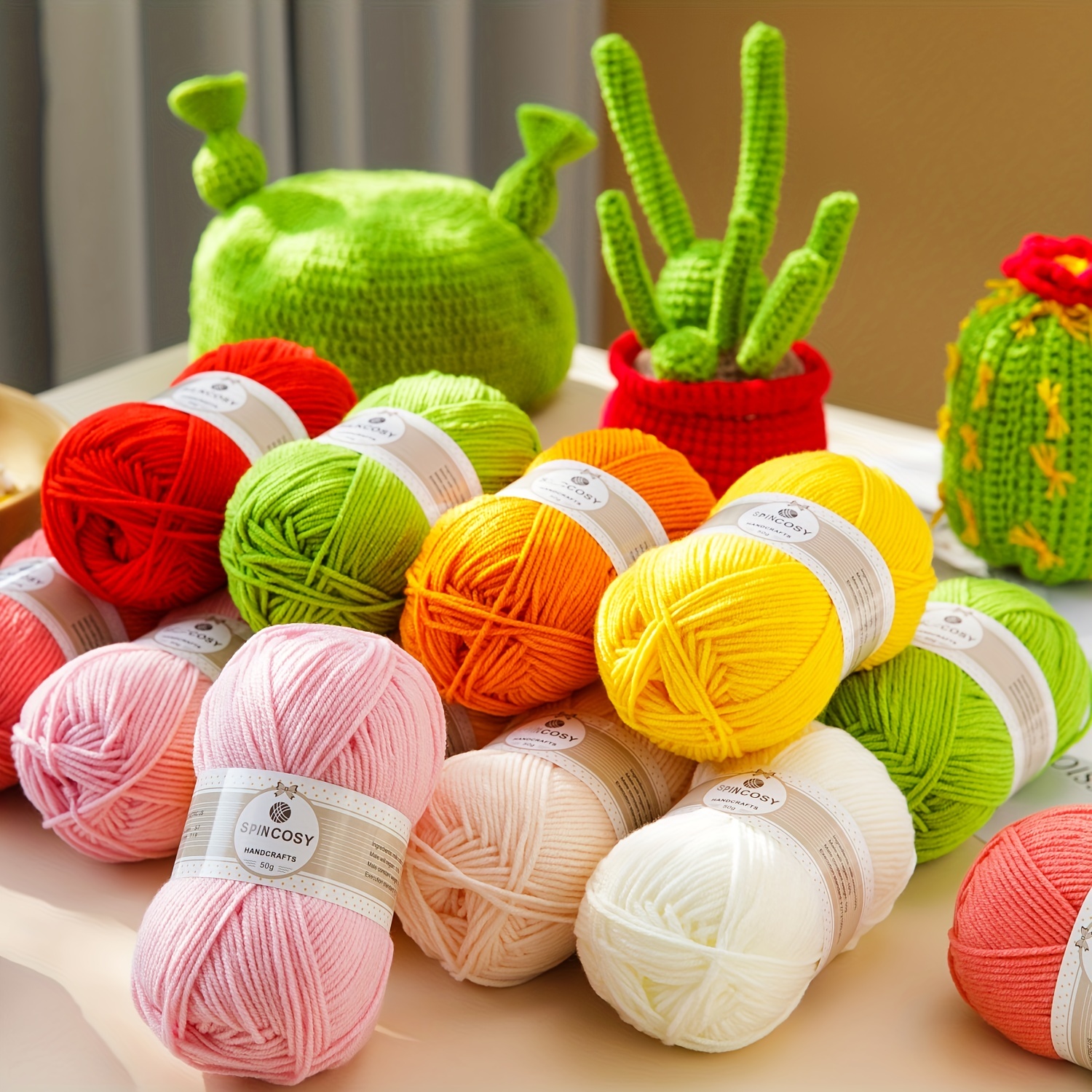 Flowers Alpaca Yarnart, Gradient Yarn Cakes, Ombre Yarn for Crochet and  Knitting, 20% Alpaca 