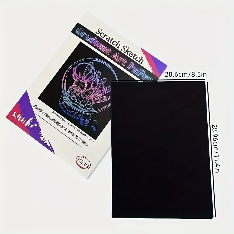 Scratch Art Paper Rainbow Scratch Paper Painting Kit For - Temu