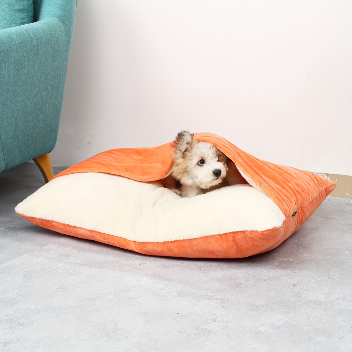 Orange dog hot sale blanket