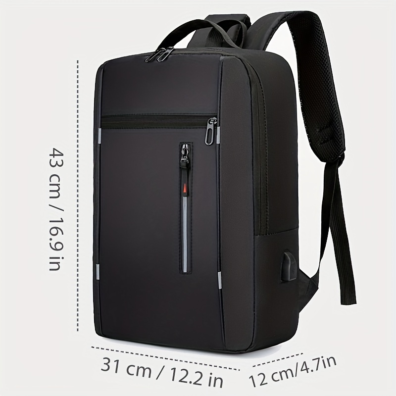 Kingsons Laptop Backpack, Upgraded Slim Business Travel Computer Bag with USB Charging Port Anti-Theft Water Resistant for 15.6 inch Laptop Rucksack