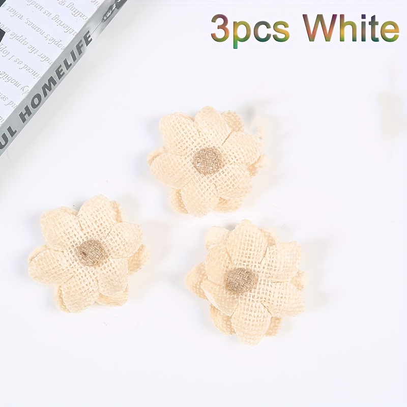 Handmade Natural Burlap Flowers Handmade Rustic Flower For - Temu