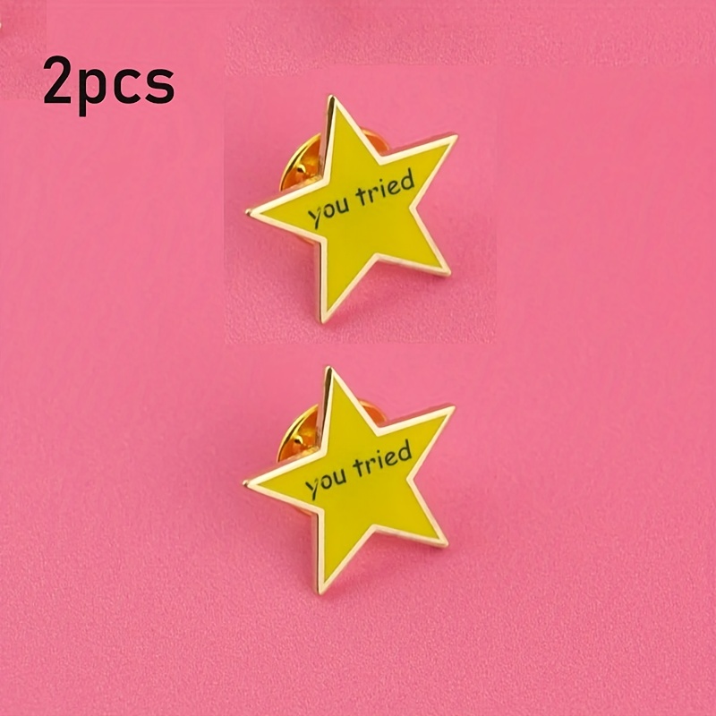 Gold Star Enamel Pin