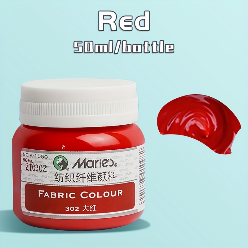 Colorful Fabric Paint Set - 12 Color Permanent Textile Paint for