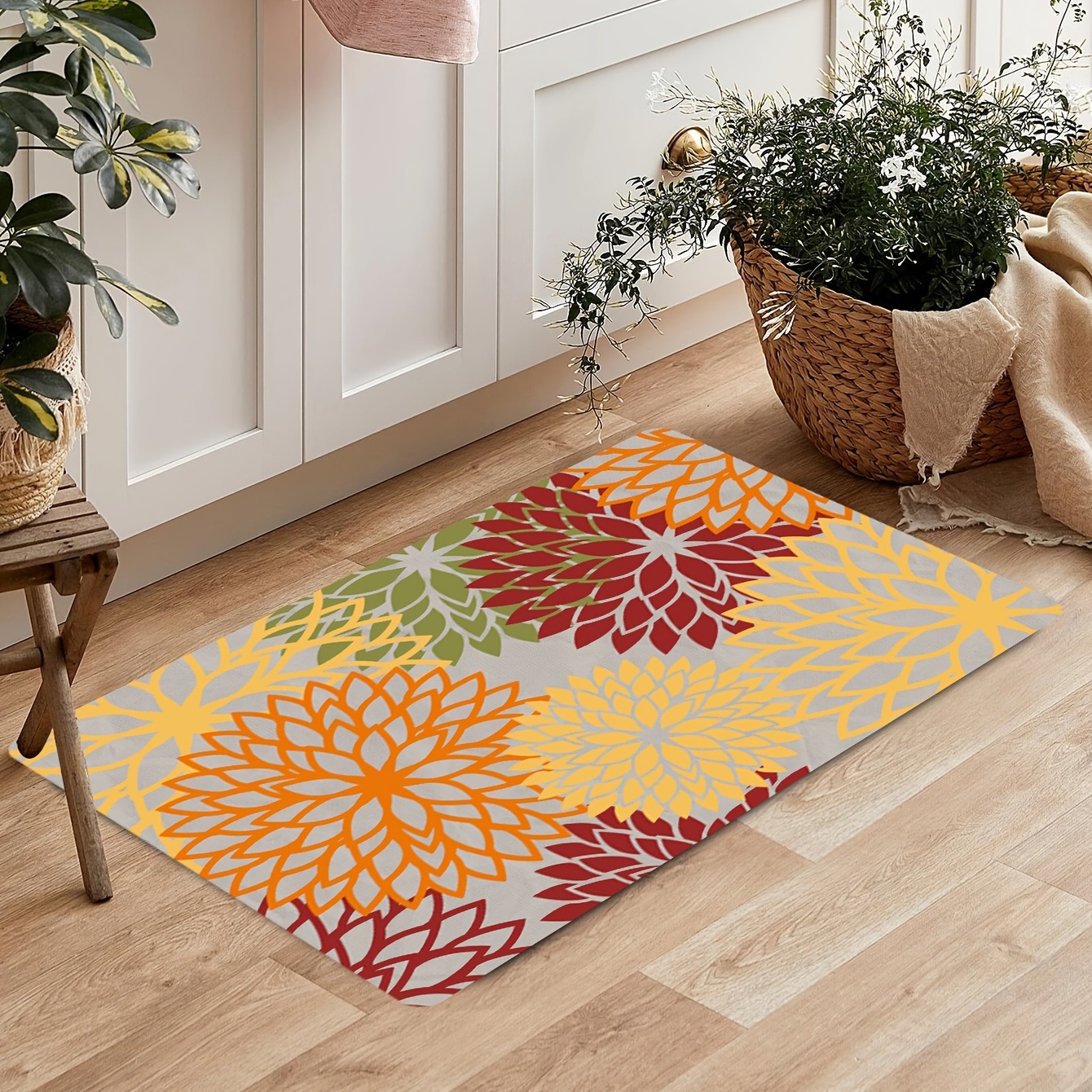 Carpet Floor Entrance Home, Nordic Washable Floor Mat