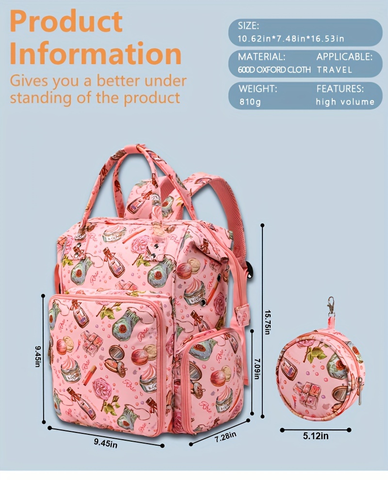 Knitting Bag Backpack Knitting & Crochet Supplies 600D Oxford