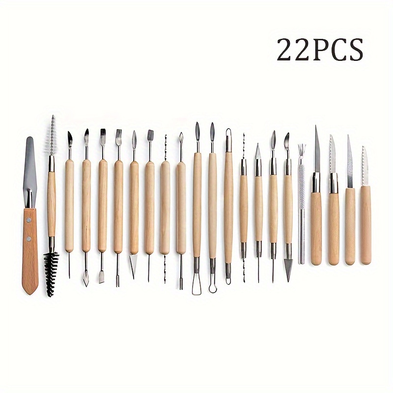 22pcs Pottery Tool Set Sculpture Tool Pottery Model Sculptural