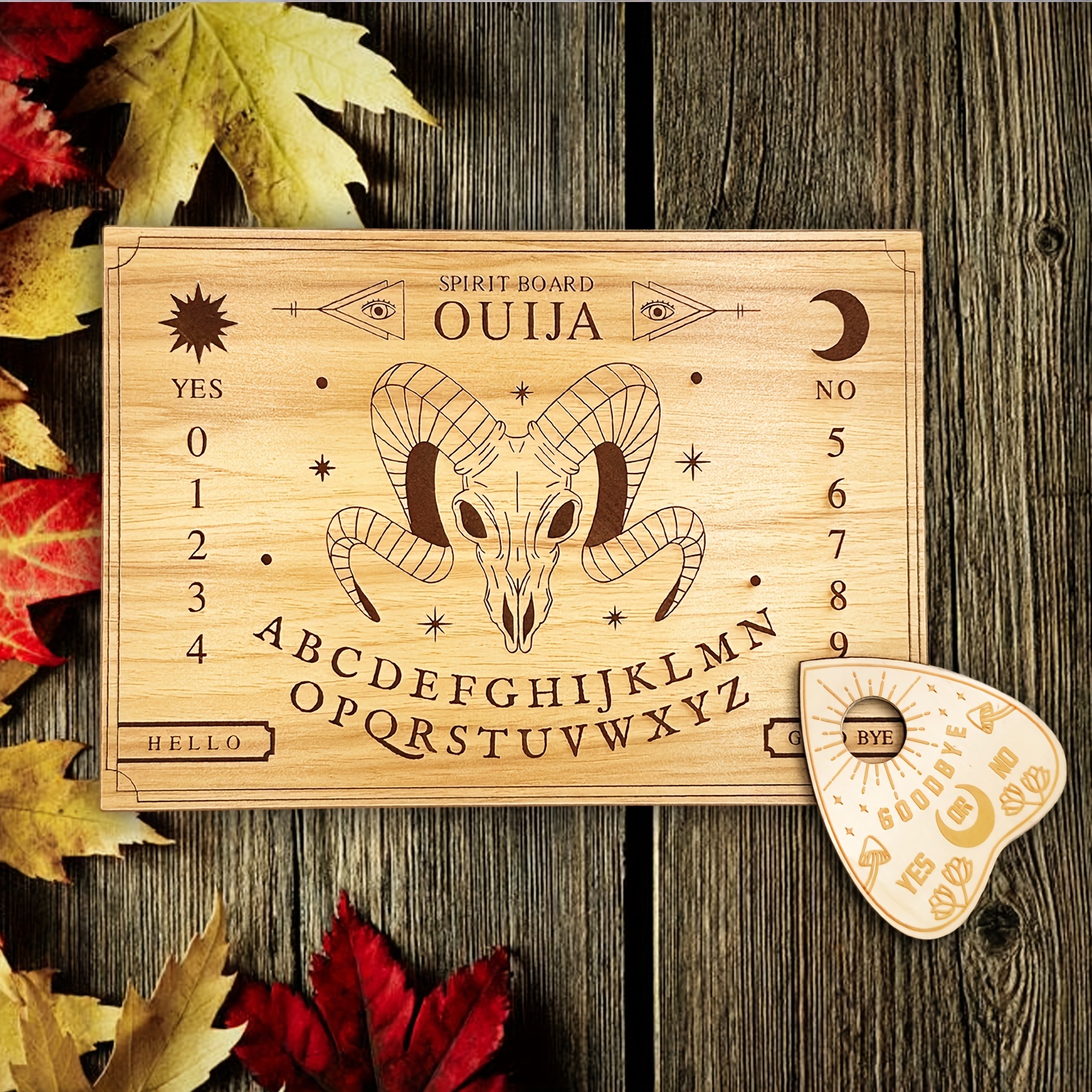 Planche Ouija Pour Halloween, 1 Pièce, Ameublement De Maison, Sculpture En  Bois, Artisanat, Planche Ouija - Temu Switzerland