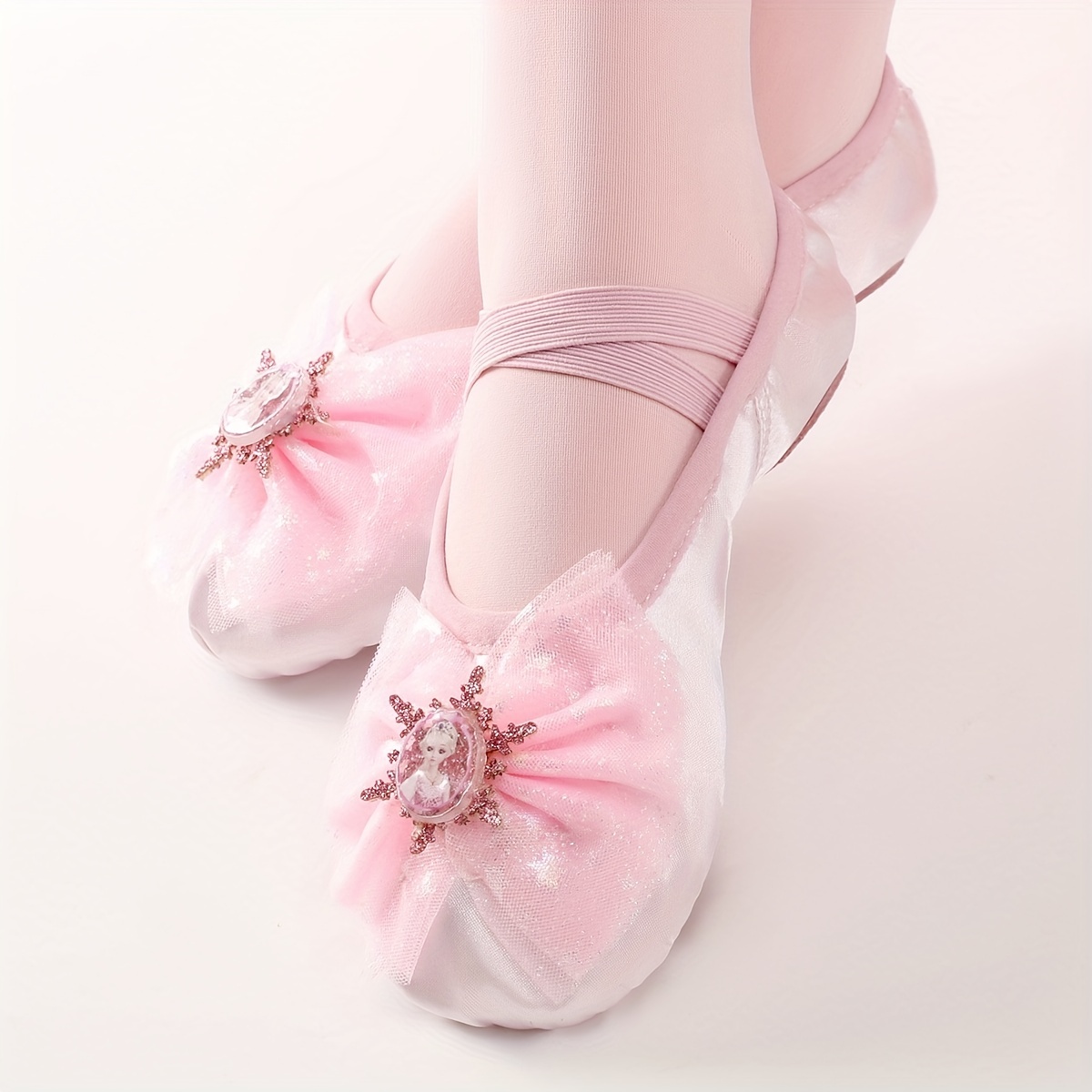 Zapatos Práctica Baile Lona Niñas Zapatos Ballet Elásticos - Temu