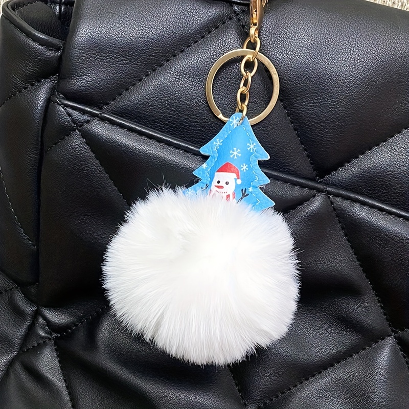 Bag Pom Pom Keychain