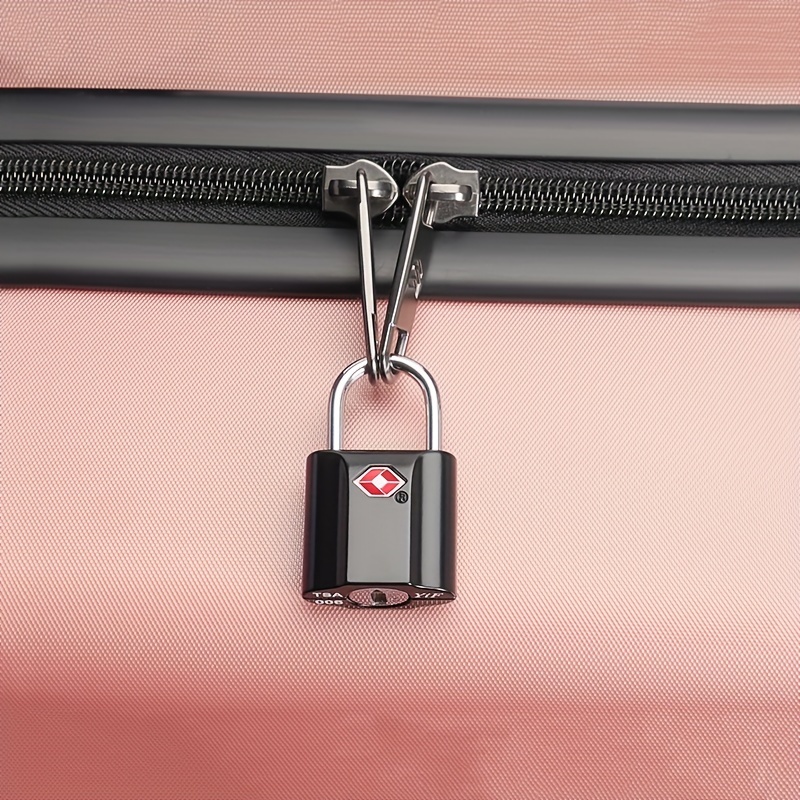 

1pc Tsa Customs Lock Suitable For Box Bag Mini Outdoor Travel Small Padlock Key Customs Lock Password Lock