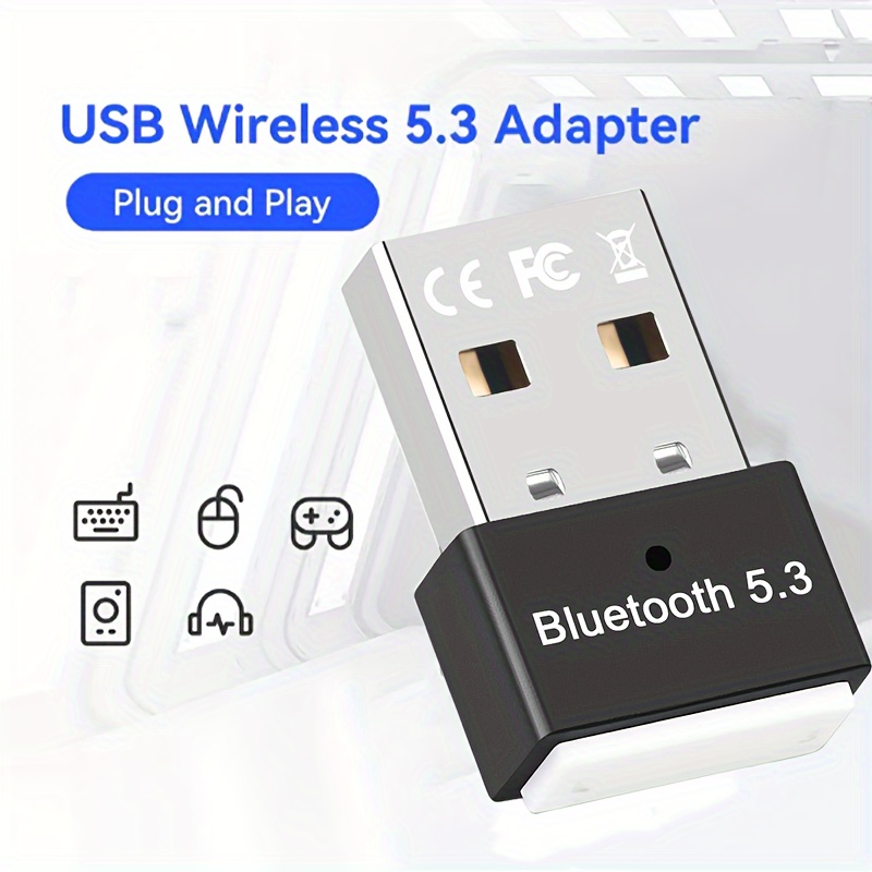 Usb Bluetooth Adapter For Pc Usb Bluetooth Dongle 5.3 Wireless Bluetooth  Connector Receptor Usb Key