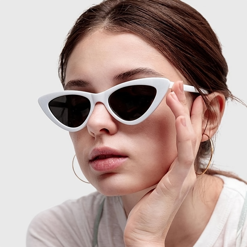  Gafas de sol vintage de gran tamaño para mujer y hombre, diseño  de ojo de gato, gafas de sol cuadradas para mujer y hombre, Oculos De Sol  UV400 (color 1, tamaño