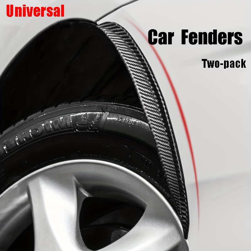 (Set of 2) Pinalloy Carbon Fiber Car Front Rear Bumper Protector Corner  Guard Scratch Sticker