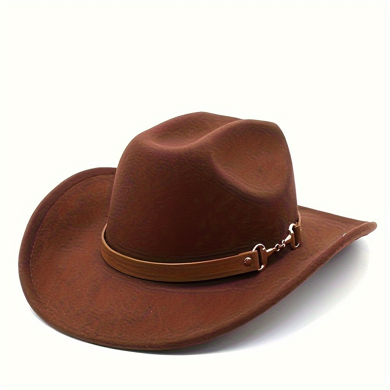 1pc Cappello A Cilindro Unisex, Cappello Da Cowboy Occidentale Con Accessori  Testa Di Mucca, Cappello In Feltro Staccabile - Temu Italy