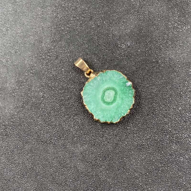 5pcs Agate Irregular Round Gemstone Pendant for DIY Necklace Bracelet