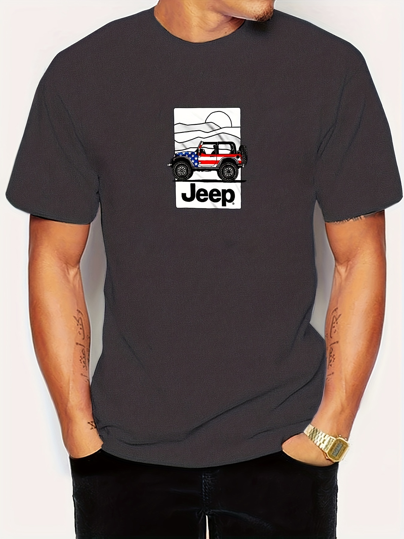 Playera Jeep Cuello Redondo