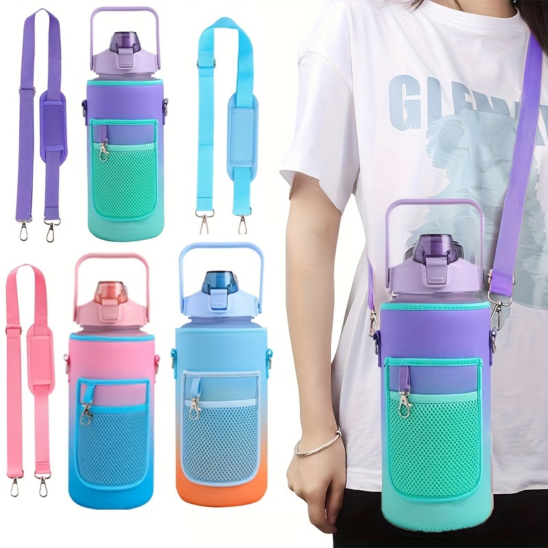 Flat Portable Travel Mug Handbag Slim Cold Flask Bpa Free A5 - Temu