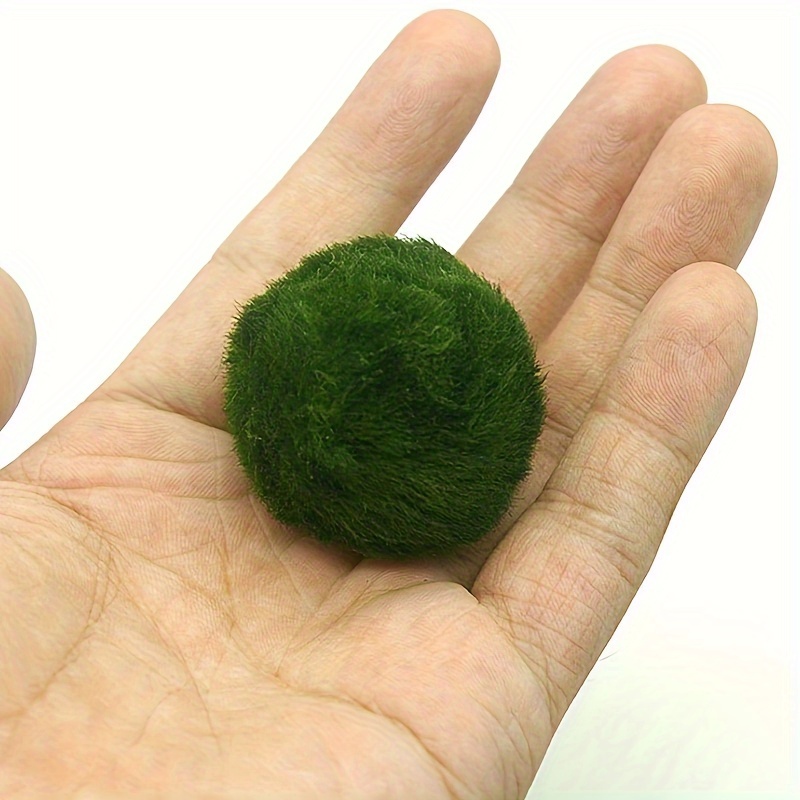 Simulation Aquarium Grass Ball Landscape Green Algae Ball Fish