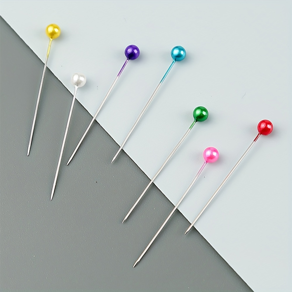 Sewing Pins Straight Pin For Fabric Pearlized Ball Head - Temu