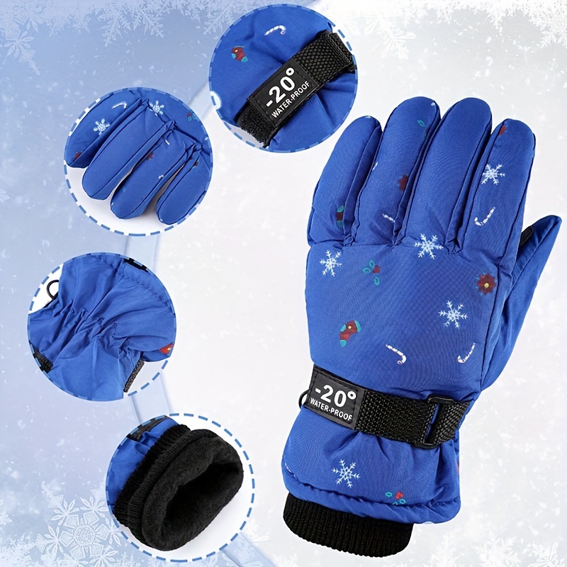 Children 6 10 Years Old Winter Gloves Waterproof Ski Gloves - Temu
