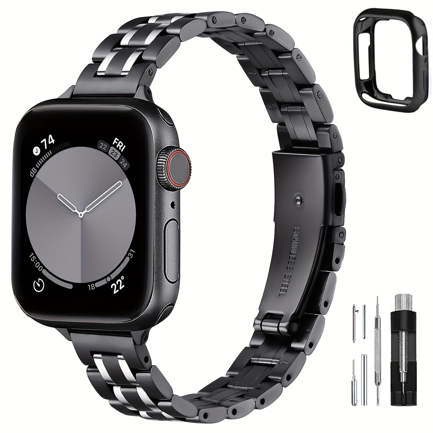 Banda De Relógio Compatível Com Apple Watch Series Ultra 9 8 7 6 5 4 3 2 1  Se, 49mm 45mm 44mm 42mm 38mm 40mm Masculino E Feminino