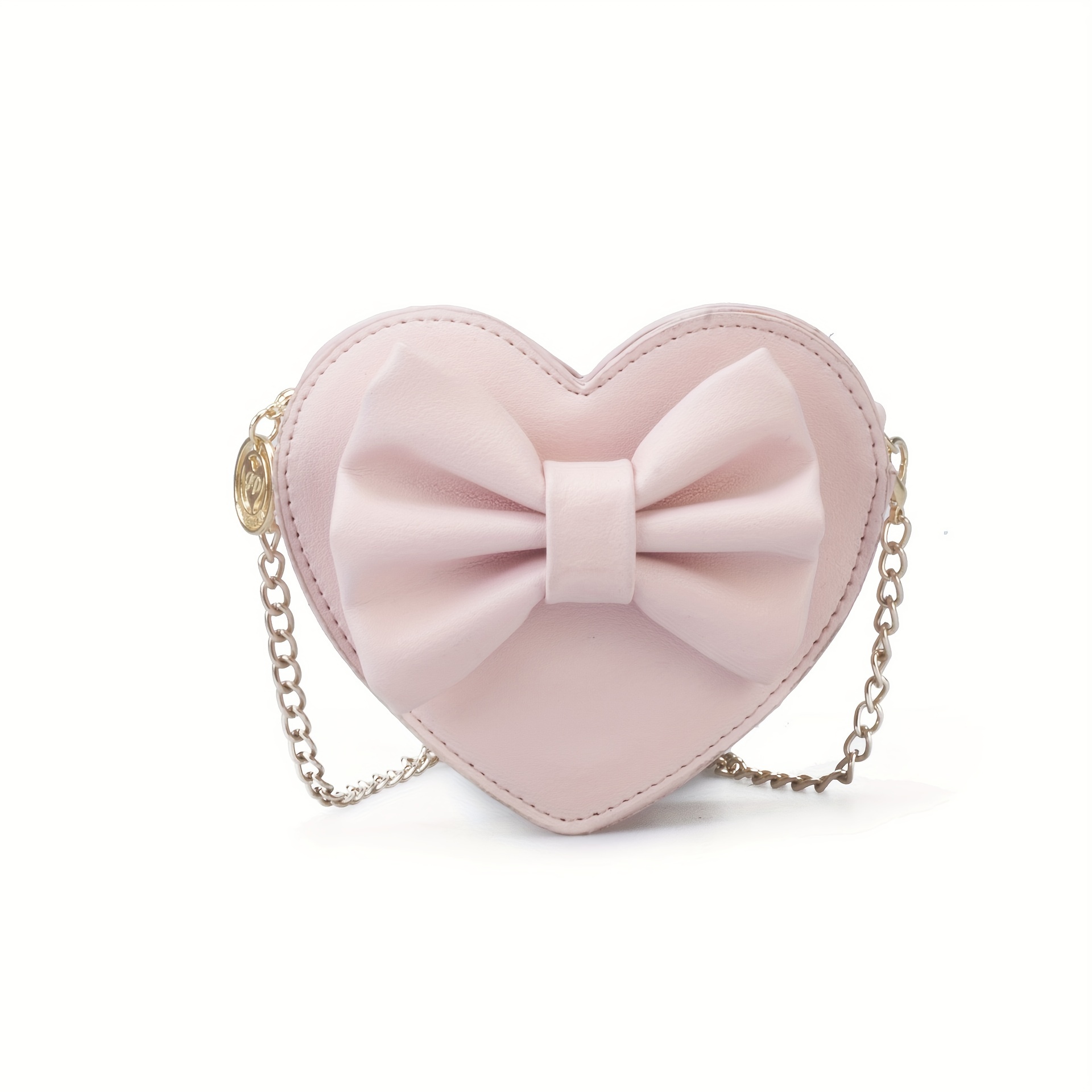 Blush Pink Heart Shaped Bag  Blush Pink Heart Shaped Coin Purse