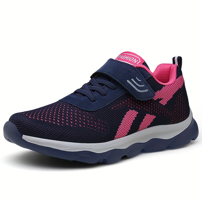 Women's Fashion Trendy Color Blocking Sports Shoes, Comfortable Non-slip  Running Shoes, Casual Medium Top Outdoor Shoes