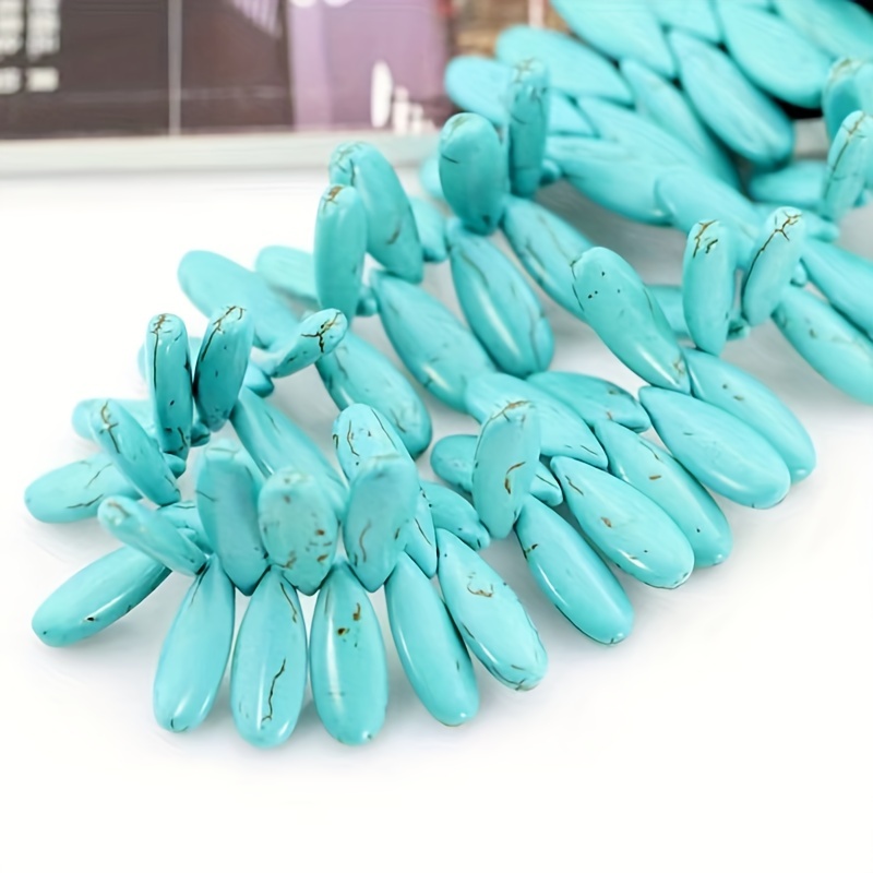 30pcs Turquoise Beads For DIY Jewelry Making - Perfect Gift for Girls!