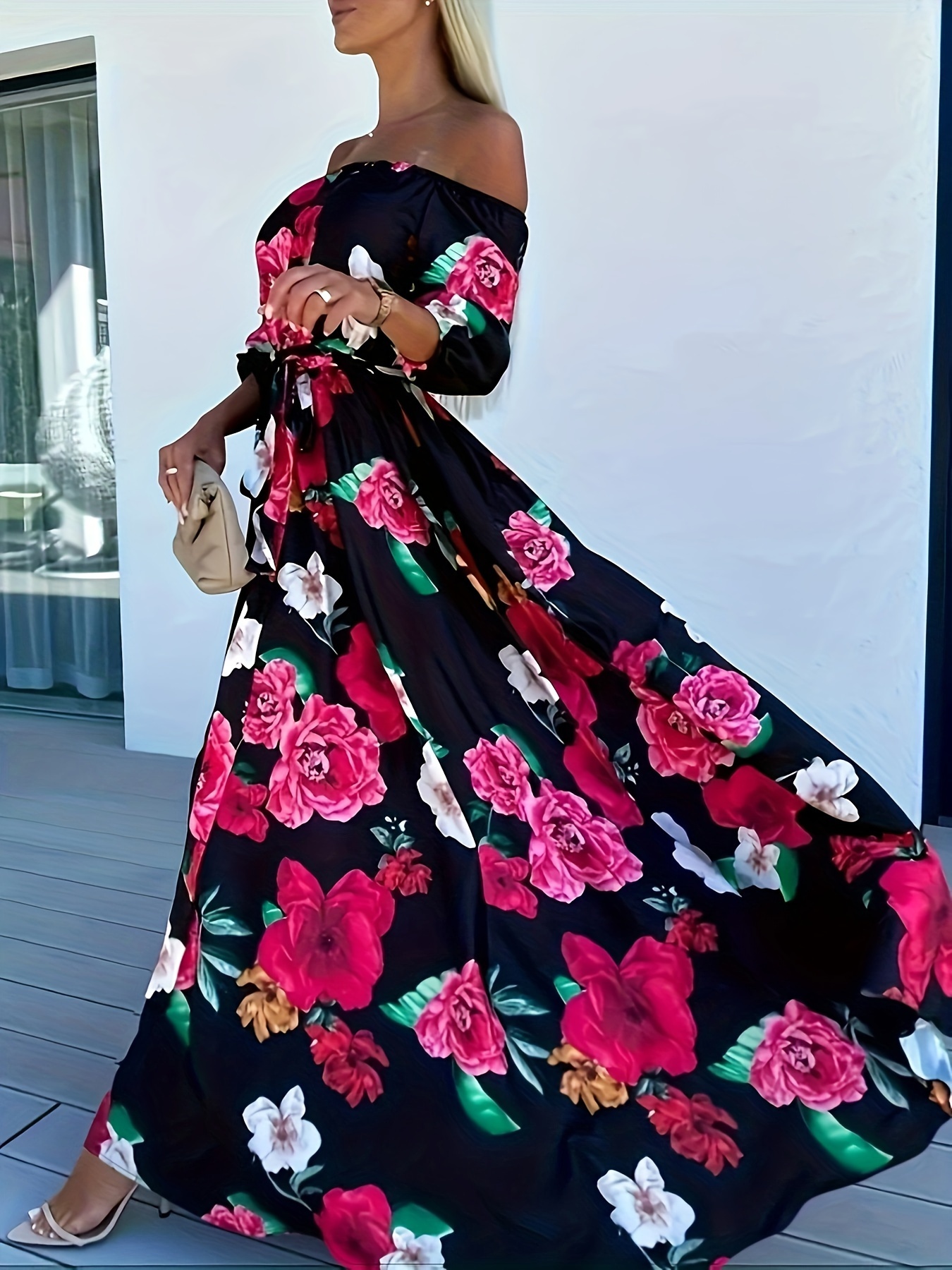 Women's Dresses Chiffon Dress Women Elegant Summer Floral - Temu
