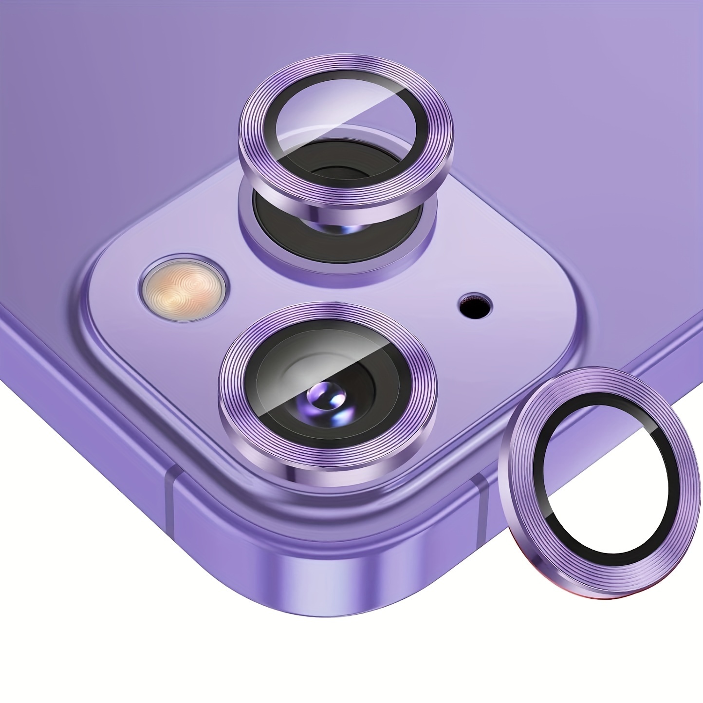 WSKEN Protector de lente de cámara para iPhone 14 Plus (6.7 pulgadas) /  iPhone 14 (6.1 pulgadas), modo de disparo nocturno, protector de pantalla  de