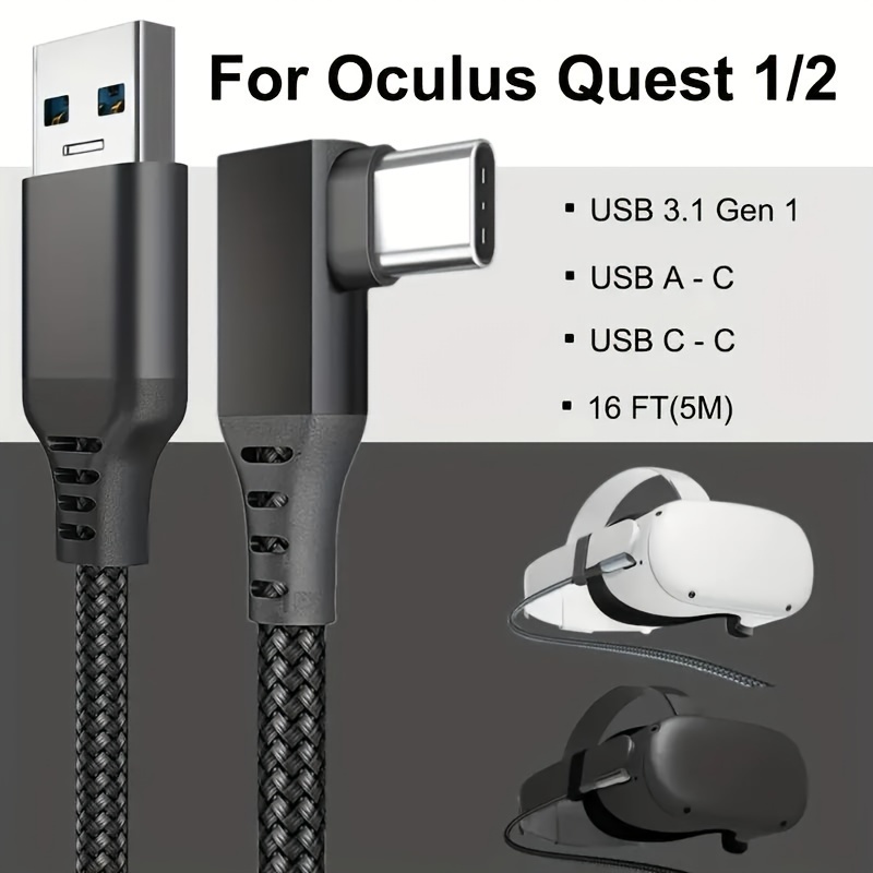 Upgraded Link Cable For Oculus Quest 2 Charging Cable With - Temu