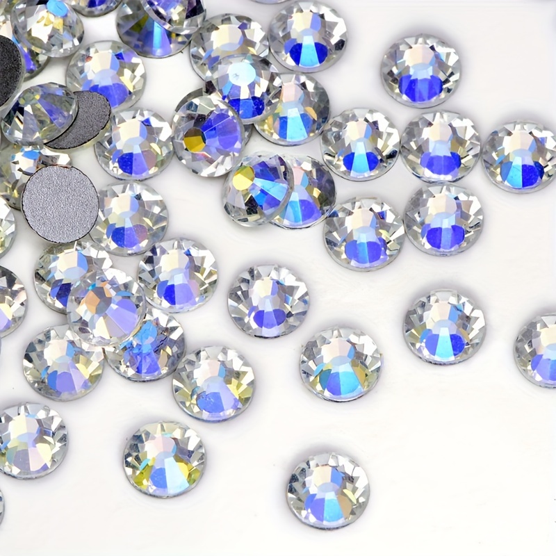 beadsland Flat Back Crystal Rhinestones Round Gems, Blue Moonlight  (4.6-4.8mm) SS20/1440pcs