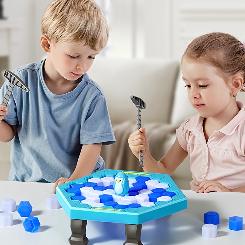 Brinquedo para pais e filhos, brinquedo interativo para quebrar o gelo com  pinguins, brinquedos para pais e filhos para crianças(Brinquedo de mesa  para jogo de pinguim)