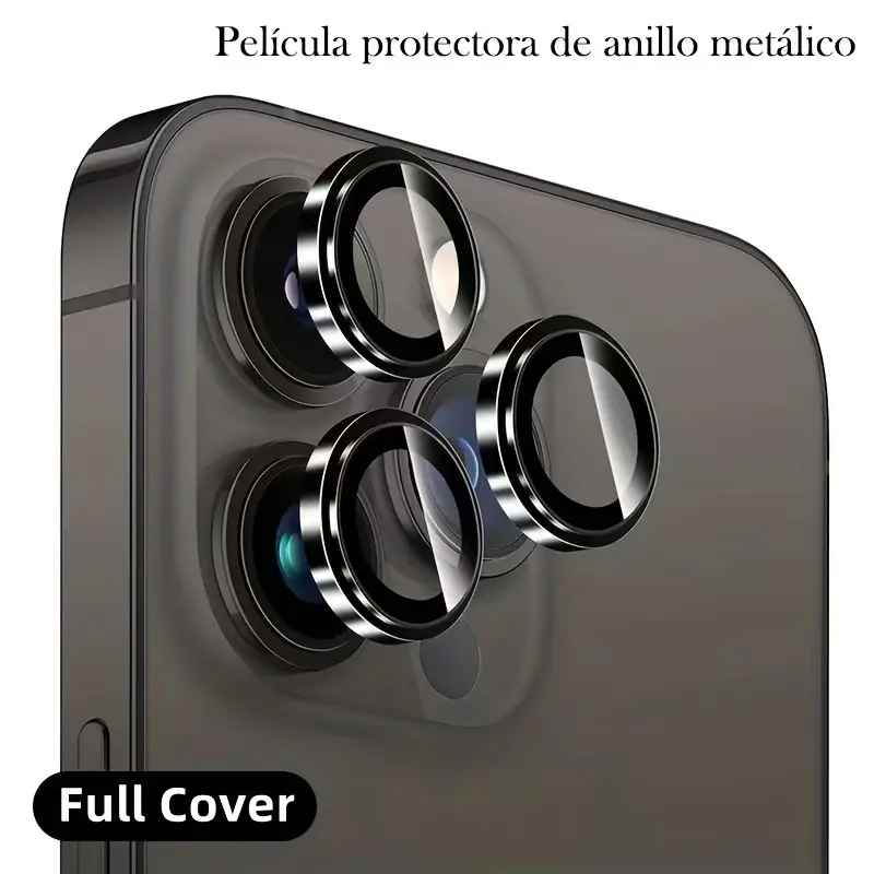 3 Piezas Para IPhone 12 13 Mini 14 Plus Pure Color Metal Len - Temu Chile