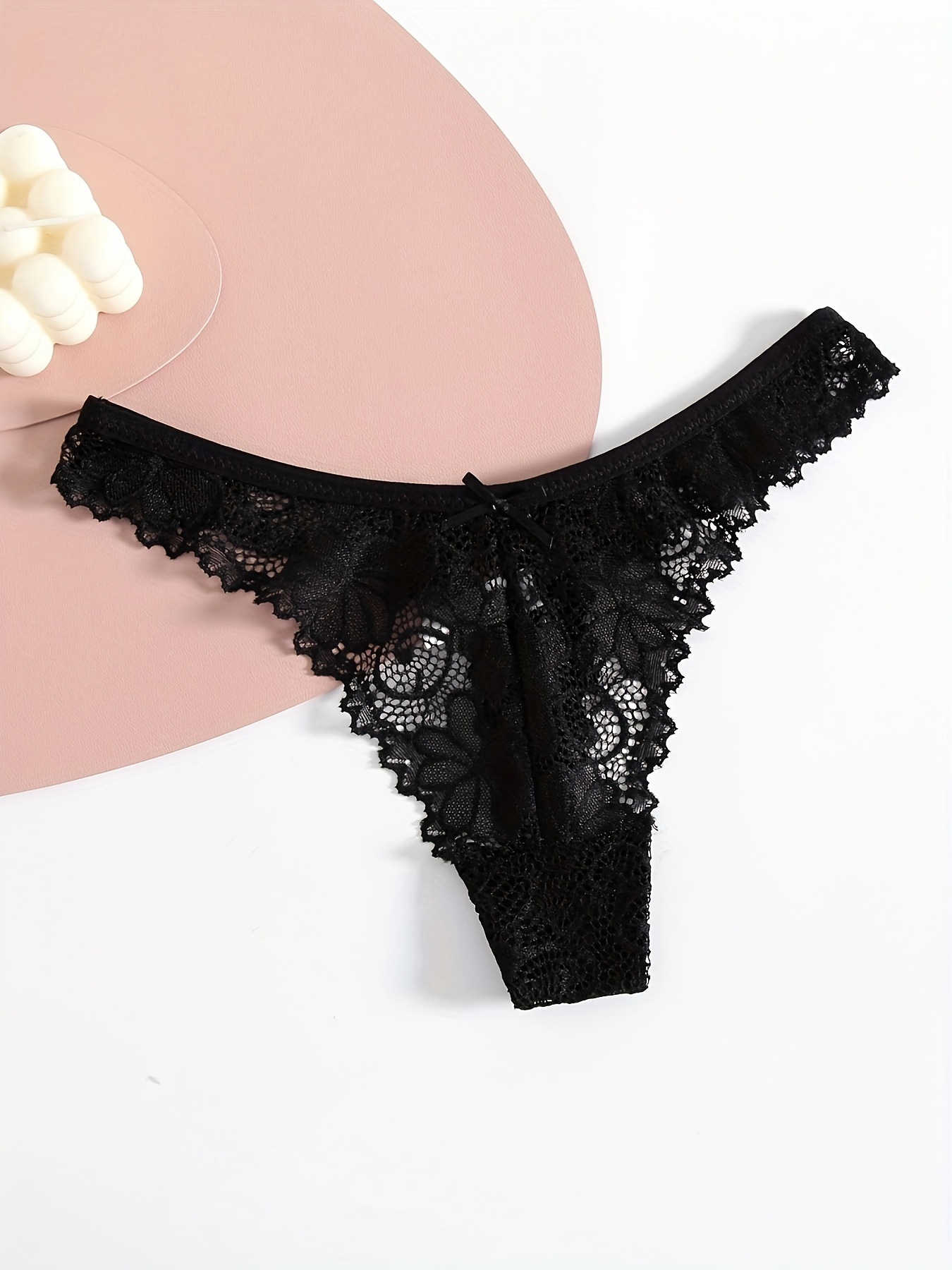 Fashion 4PCs Breathtaking Transparent Mesh Lace Floral Lace