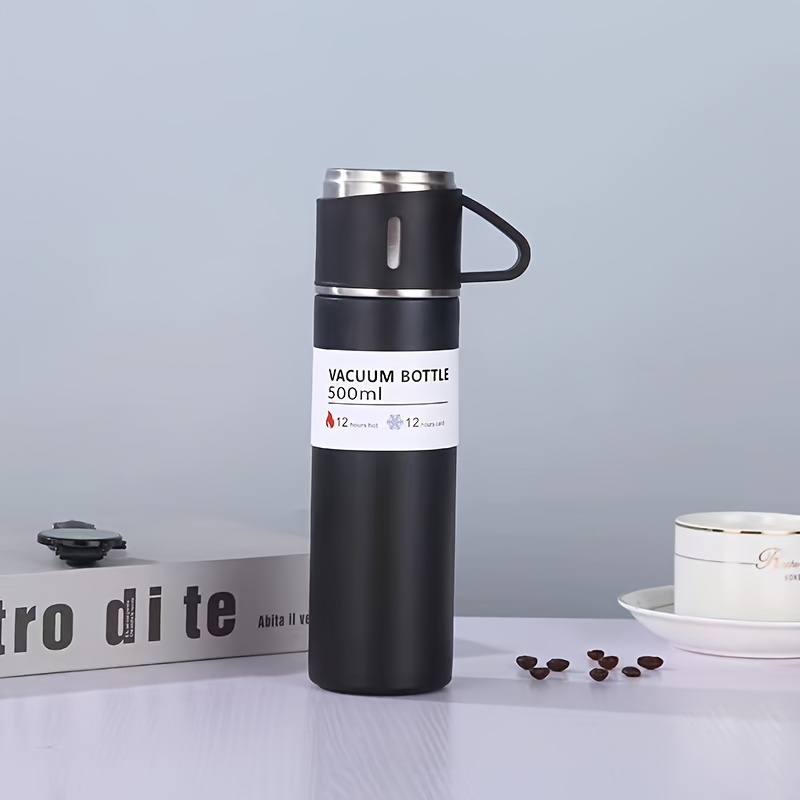 Stanless Steel Vacuum Flask Set With 3 Cup, Capacity: 500 ML