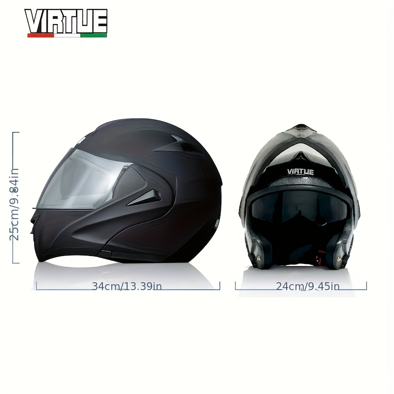 Motorcycle Bluetooth Helmets,Full Face Flip Up Dual Visors Modular Helmets,DOT Approved Helmet,Men and Women Motorbike Helmets
