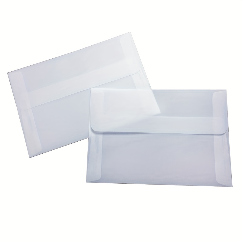 30Pcs/lot Vintage Blank Translucent Vellum Envelopes DIY Multifunction Gift  Wallet Envelope 6.89*4.72inch