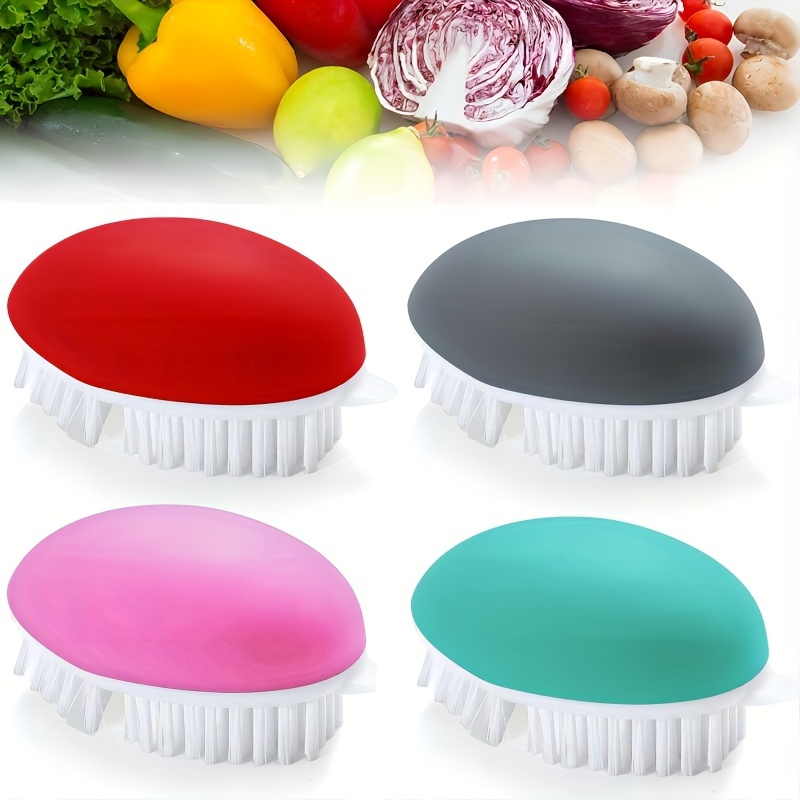 Efficient Kitchen Fruit And Vegetable Cleaning Brush - Perfect For Potatoes  And Other Vegetables - Temu