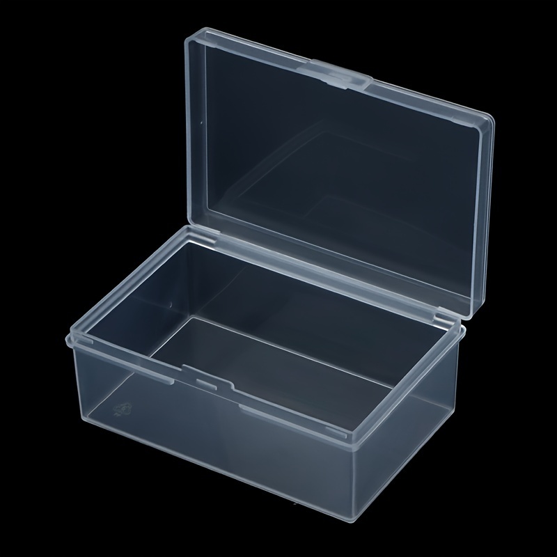 Clear Plastic Storage Box With Flip Lid Multi purpose Craft - Temu