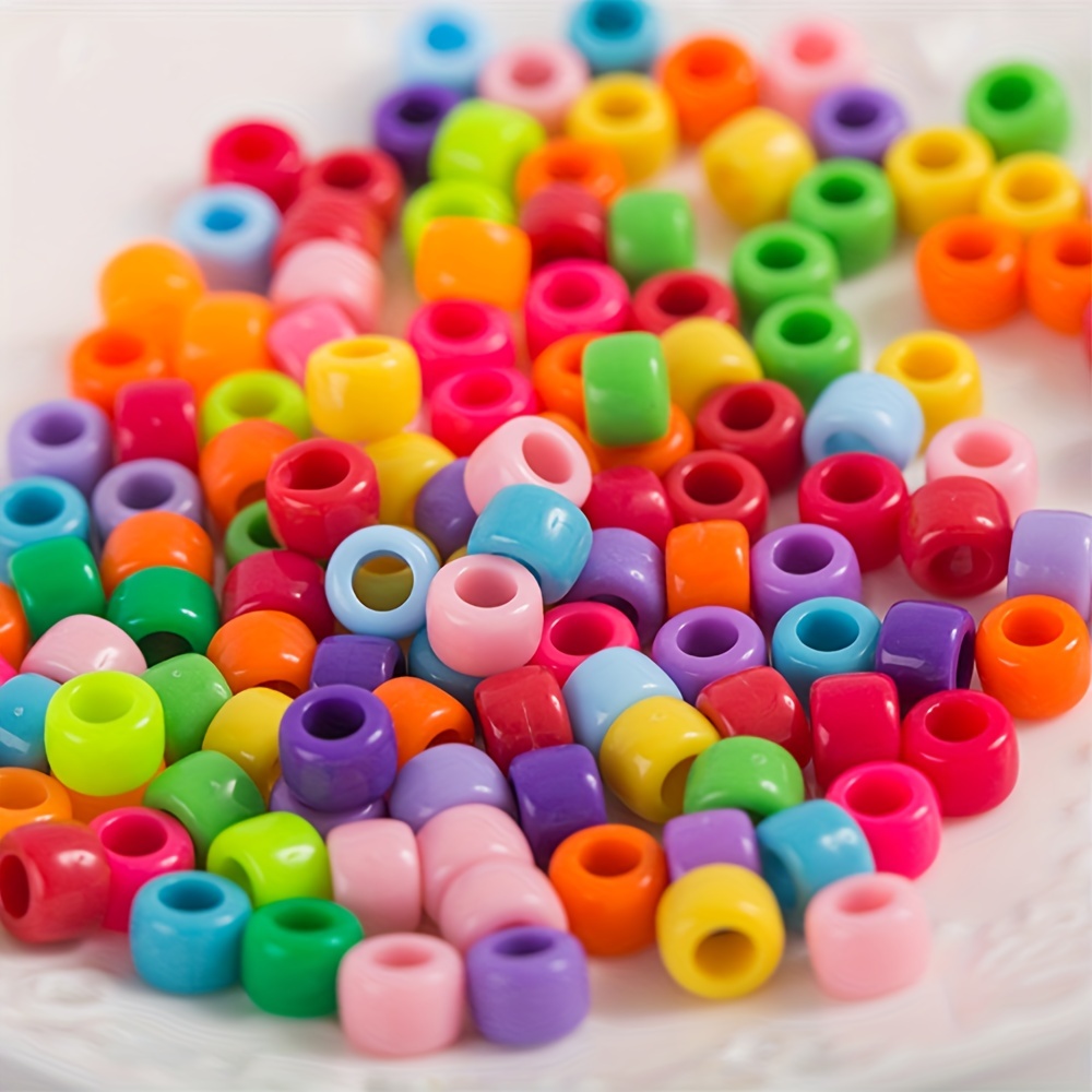 Multi colored Plastic Rainbow Pony Beads Mixed Type - Temu