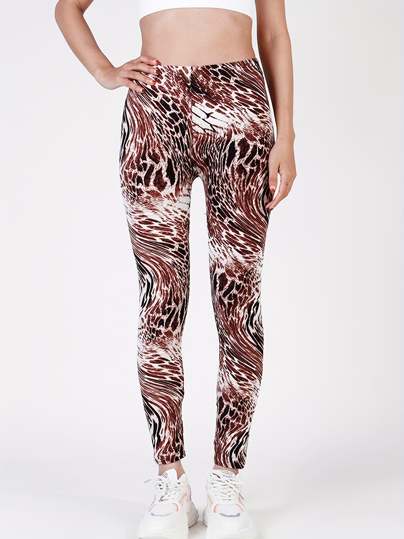 Pink Zebra Animal Print Leggings